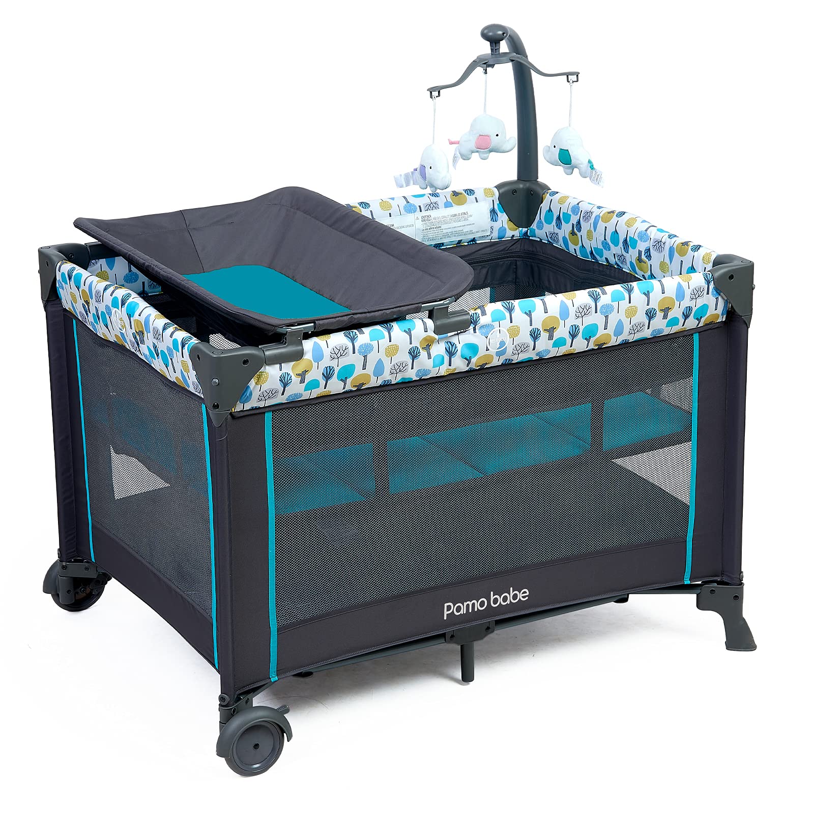 Pamo Babe Deluxe Nursery Center ,Portable Playard with Comfortable