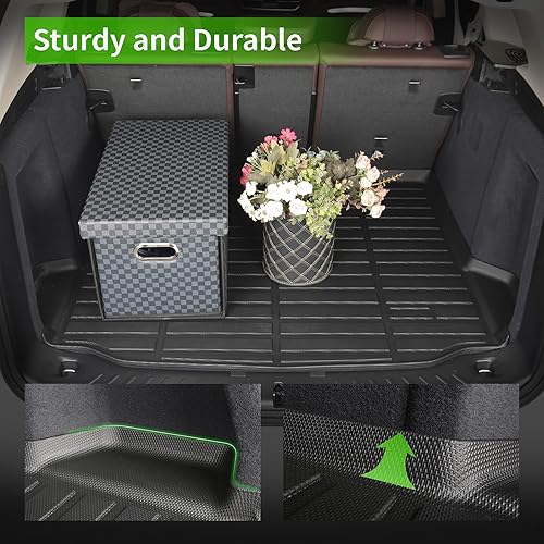 Vista 25 de Alfombrillas y forro de carga personalizados para Chevy Suburban/GMC Yukon XL 2015-2020 (con asiento de banco de 2da fila), protección para todo