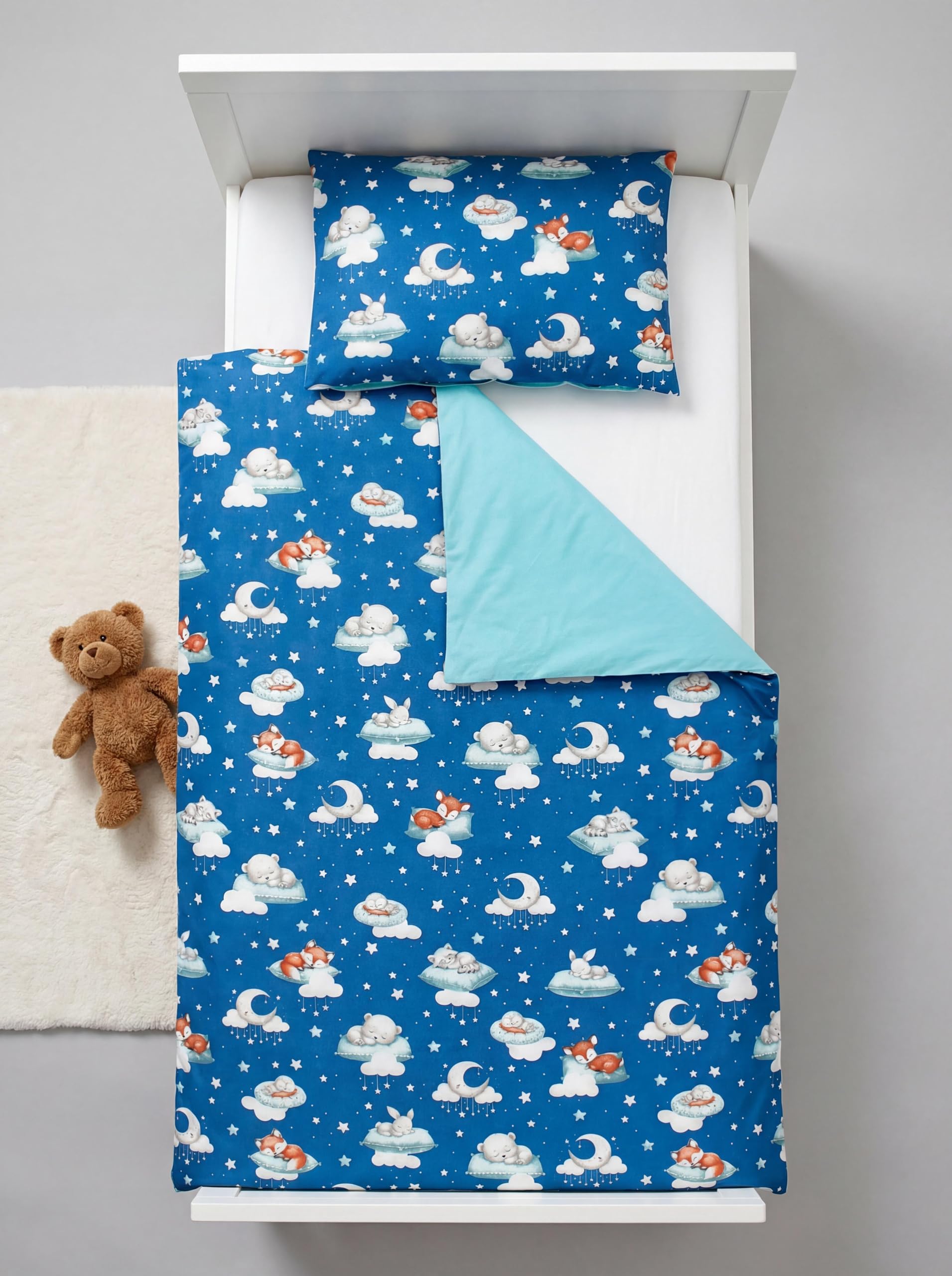 TupTam Juego de Ropa de Cama para Niños, de 2 Piezas., Conejo/Rosa/Lunares, 120x90 cm — view 84