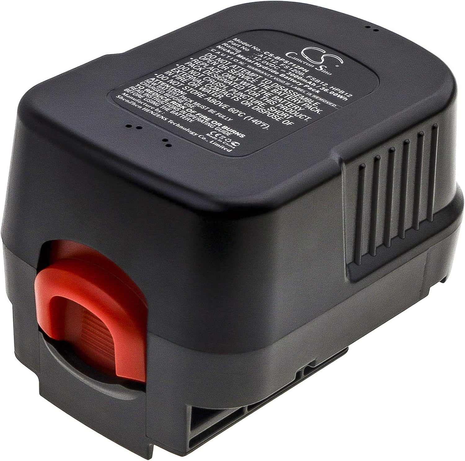 3000mAh/12.0V Battery Compatible with Black & Decker PS3650FA, PS3650K, R143F2 Radio, RD1440K, RD1441K, SF100, fit P/N: BPT1048, BPT1058, EZWA77, EZWA80, FS120B