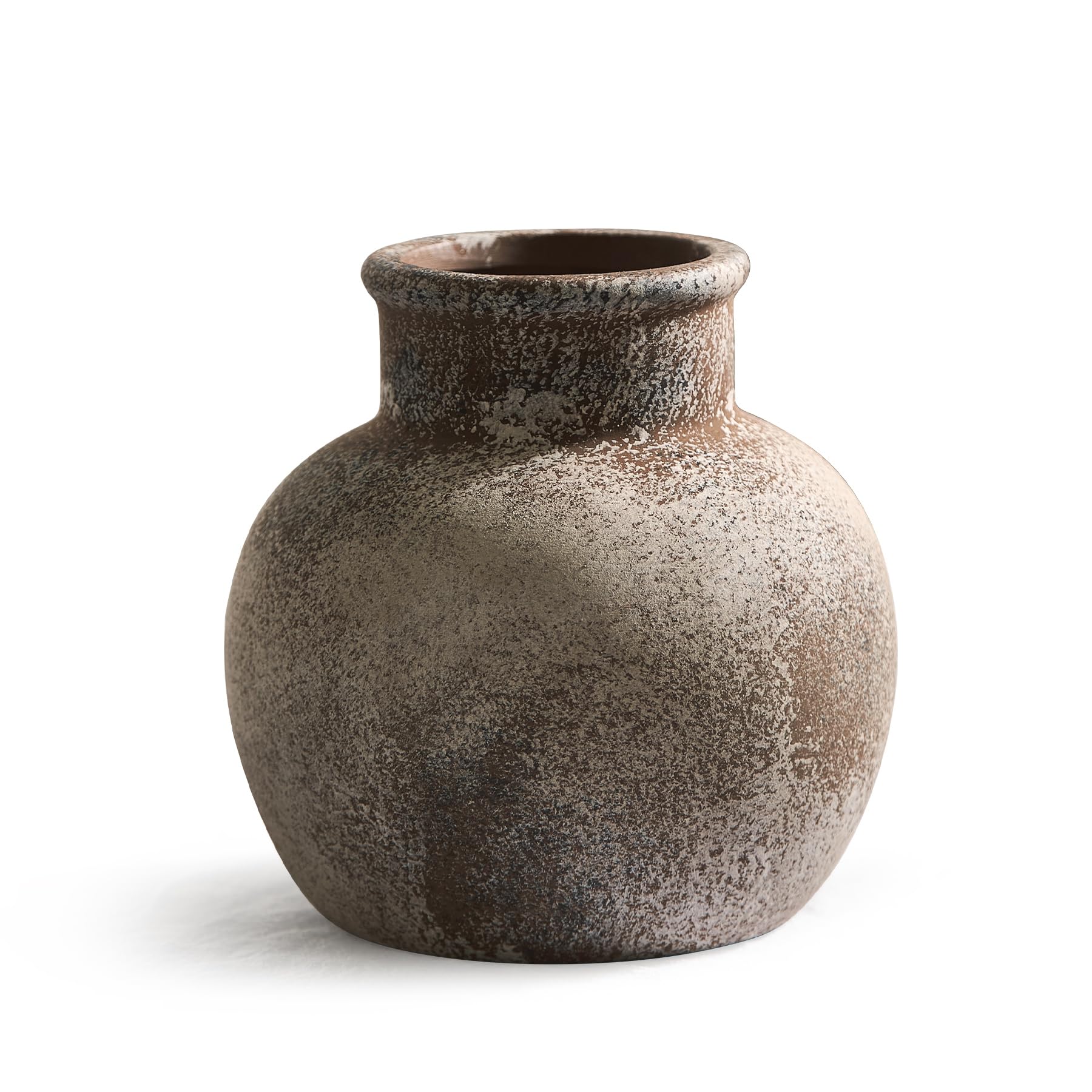 LNXMES Landhausstil Deko Vase Keramik, Vintage Deko Blumenvase für Wohnzimmer, Esstisch, Couchtisch, Klein Vasen Deko für Home Dekoration (Klein)