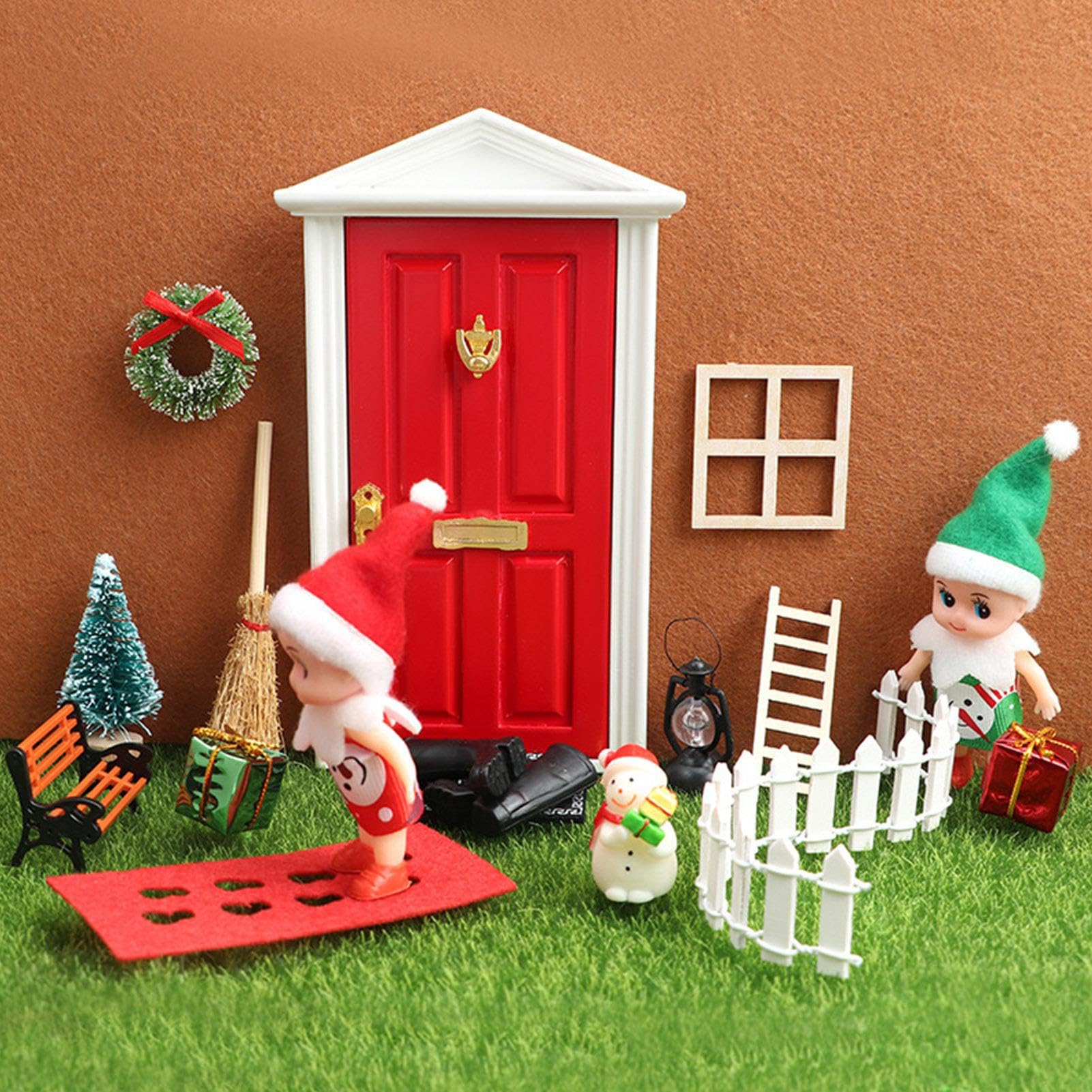 ZORQ 5 decorazioni natalizie in miniatura, kit fai da te in legno fai da te, kit fai da te in miniatura per cortile, casa, camera da letto, feste | te, kit fai da te in miniatura per cortile, casa, camera da , feste
