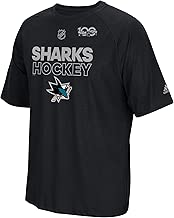 adidas NHL San Jose Sharks Mens Centennial Ice 2017 Climalite S/Teecentennial Ice 2017 Climalite S/Tee, Black, XX-Large - coolthings.us