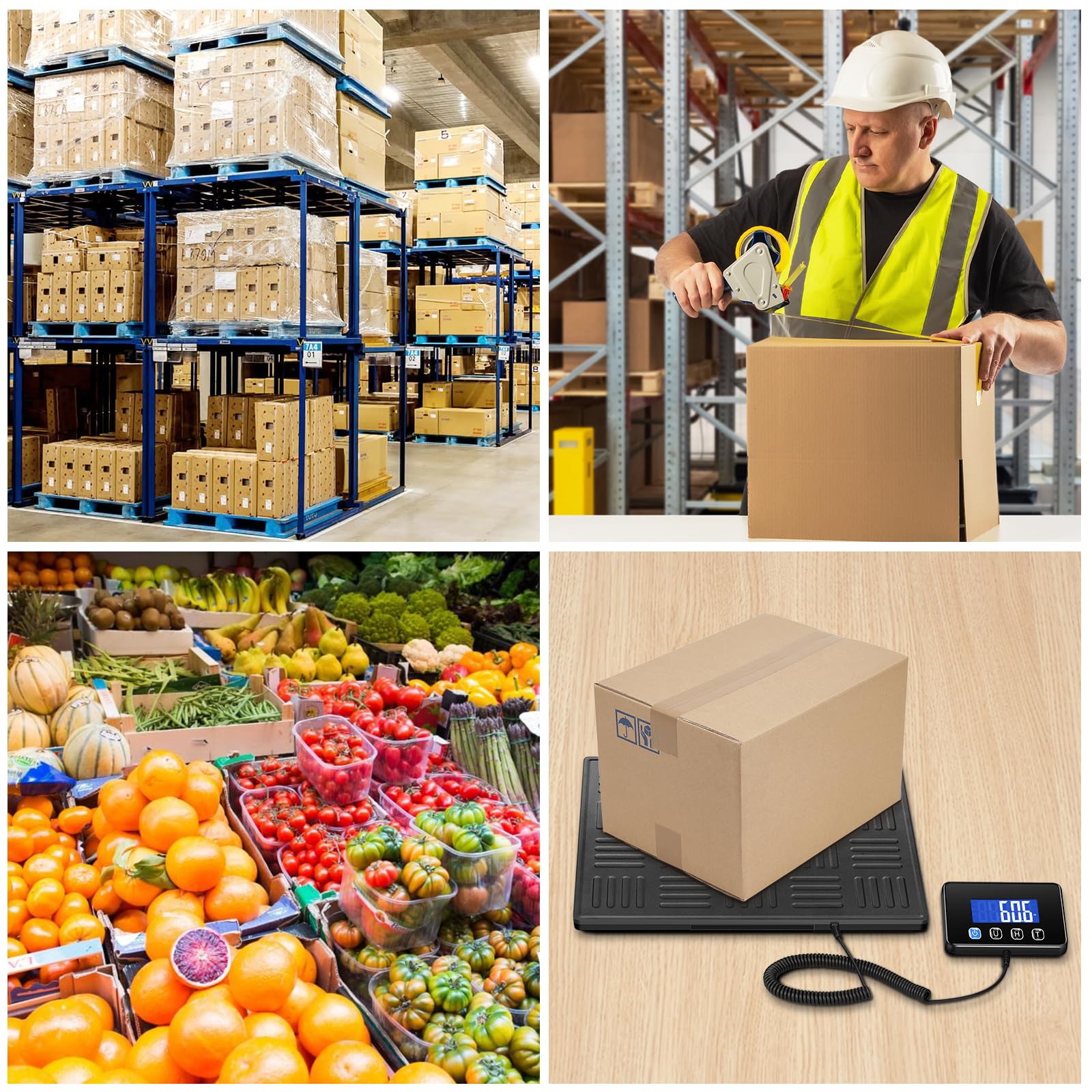 Shipping Scale 660lbs Heavy Duty Digital Luggage Scale for Packages 0 35oz High Accurate Postage Scale for Small — view 7