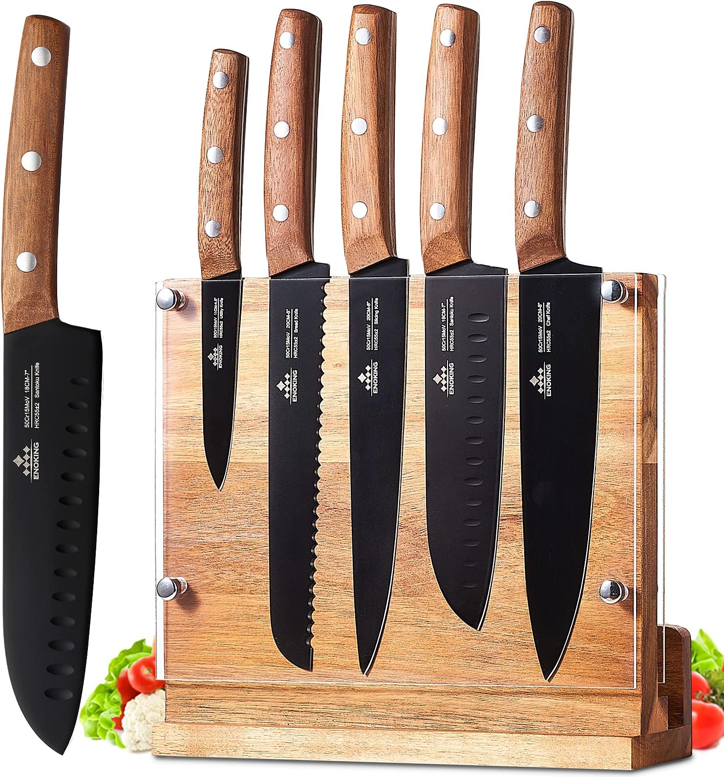 6 Pieces Knife Block Set