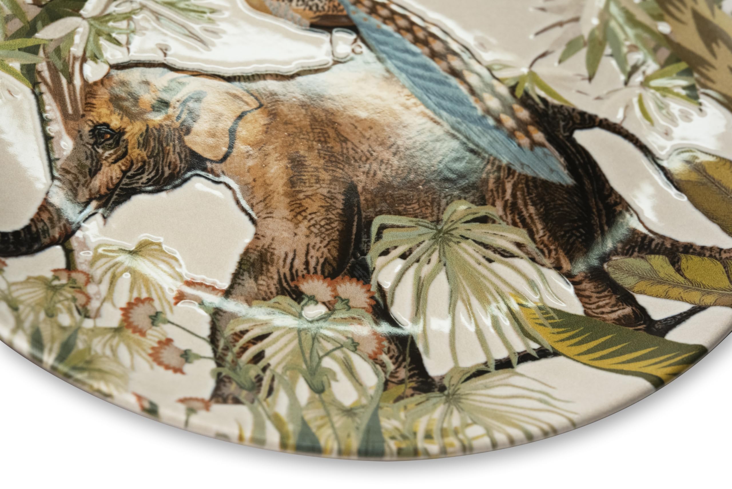 Excelsa Kabir Servizio Piatti 12 Pezzi, Ceramica, Set 4 Persone, Multicolore