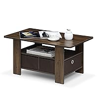 Furinno Andrey Tavolino da caffè con cassetto portaoggetti, Legno ingegnerizzato