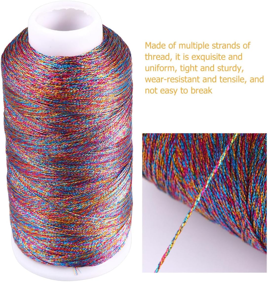 POPETPOP Nylon 6 Strands Sewing Thread Spool for Jewelry Beading and Carpet Use, Sturdy and Not Easily Tear or Break, Bright Color Embroidery Thread for Quilting and DIY Crafts