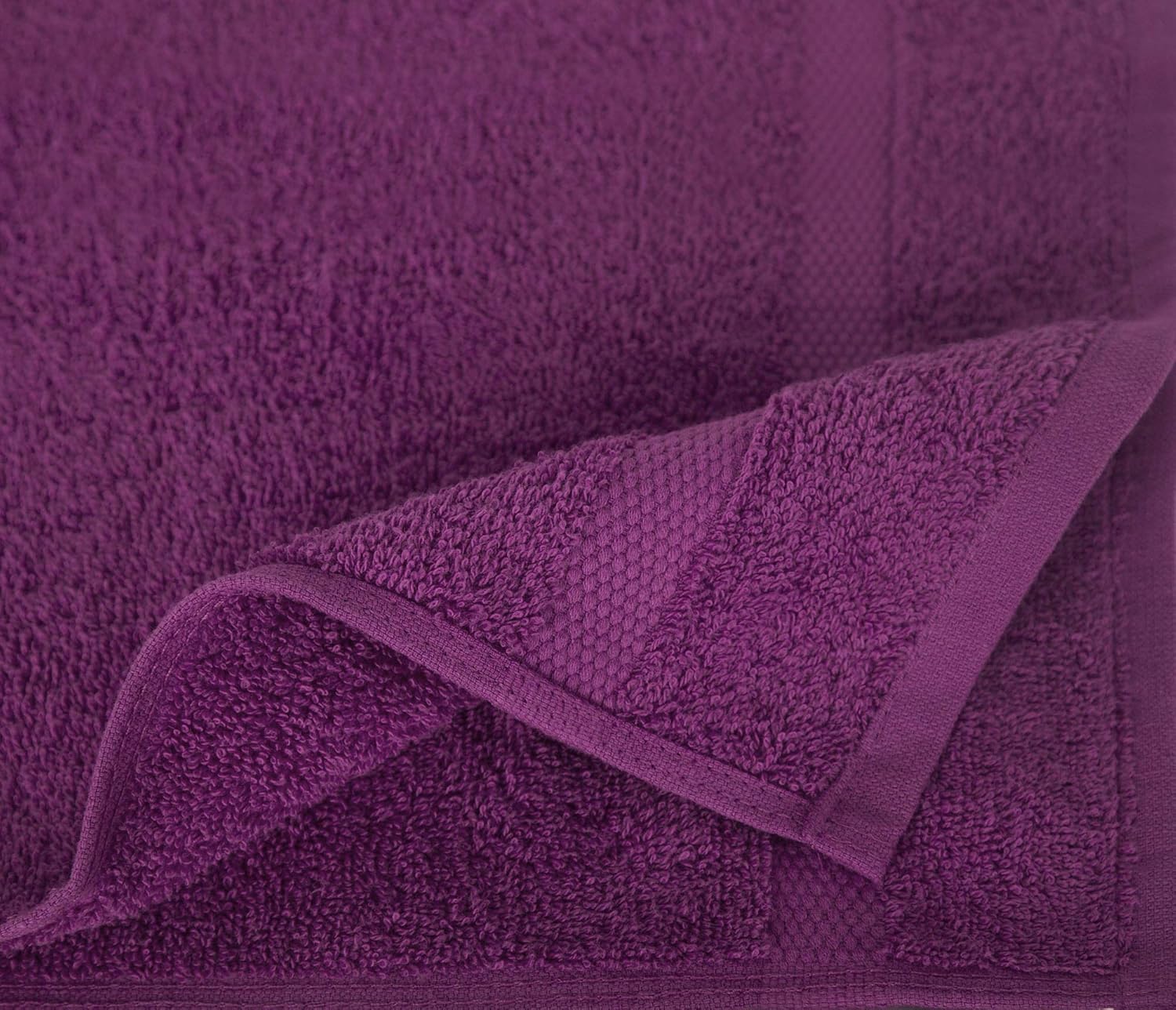Pleasant Home 6 Pack Hand Towels Set – 16” x 28” - 100% Cotton - 580 GSM – Lightweight Soft & Absorbent – Durable (Violet) : Home & Kitchen