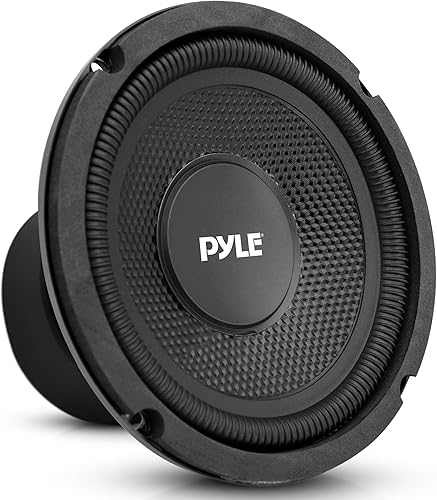 Pyle Subwoofer de bobina de voz única para automóvil, 6.5 pulgadas, 150 vatios a 4 ohmios, subwoofer alimentado por audio para automóvil, cono de