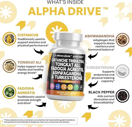 Miniatura 3 de Clean Nutraceuticals Cistanche Tubulosa Tongkat Ali Fadogia Agrestis Ashwagandha Suplemento  60 Cápsulas Hecho en Estados Unidos