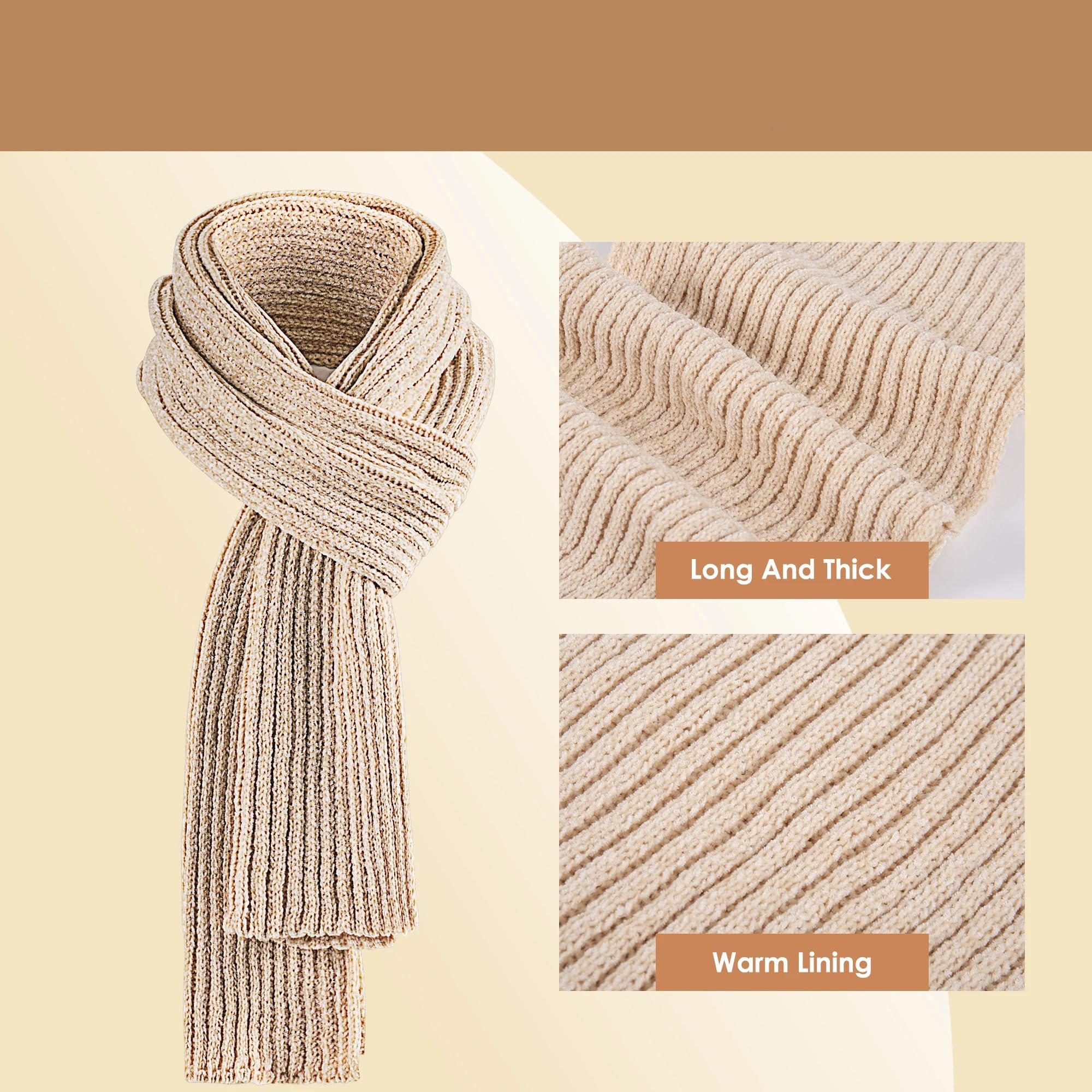 Mütze, Schal und Handschuhe for Damen, Wintermütze, Touchscreen-Geschenkset for kaltes Wetter Für Outdoor,Sport