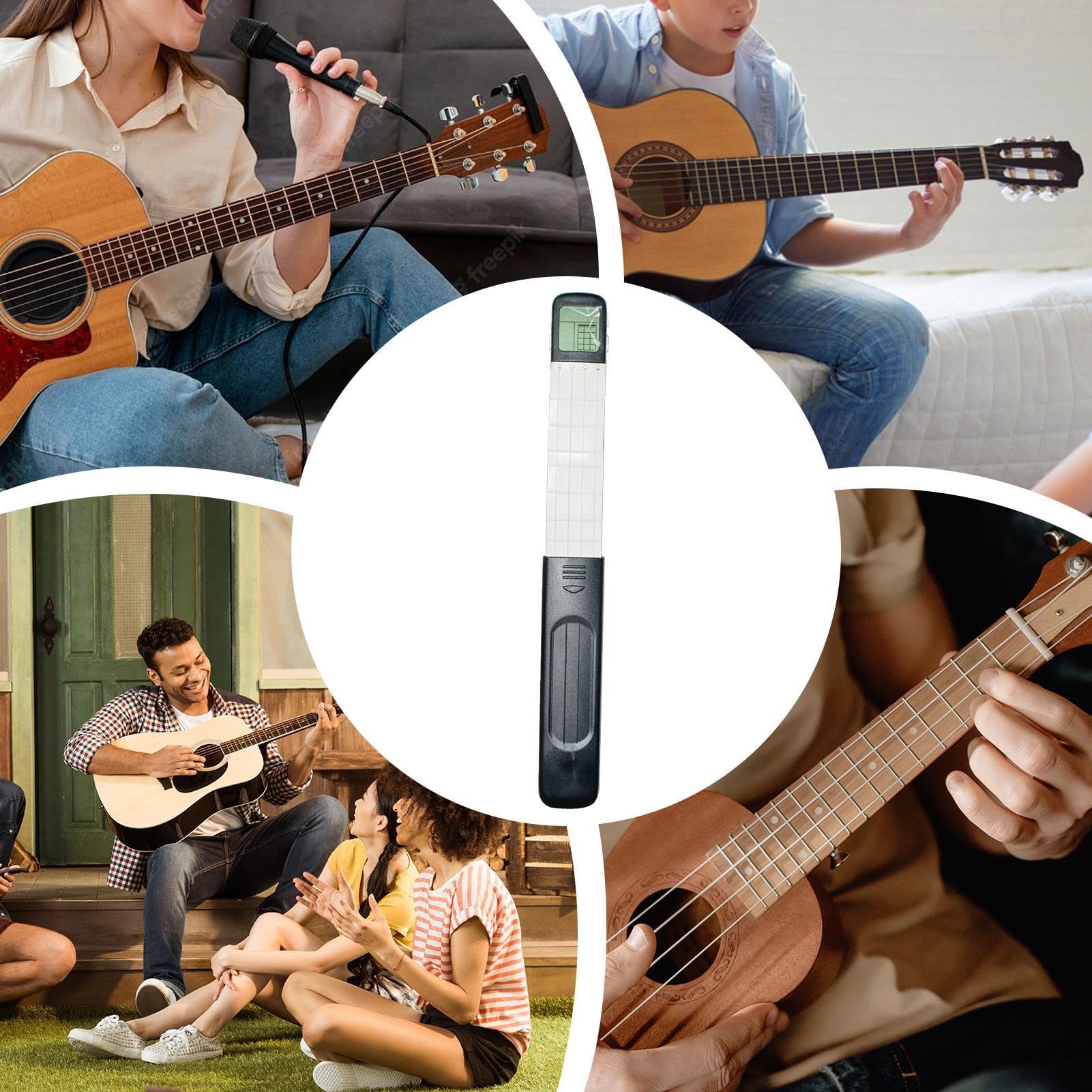 Trainer Digitale per Chitarra Metronomo Portatile Con Tabella Di Accordi