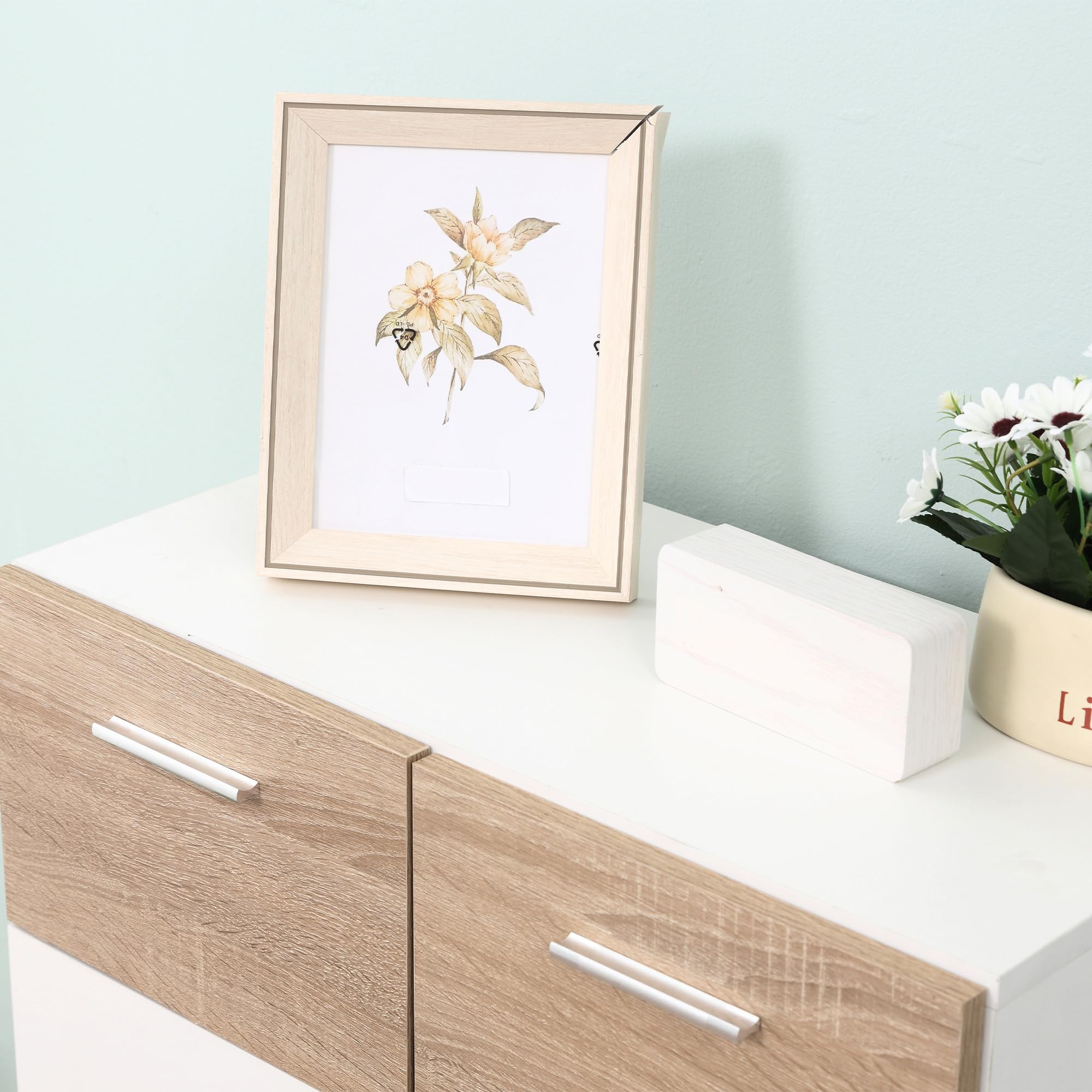 kleankin Armario de Suelo para Baño con 2 Puertas Madera 60x30x85 cm Blanco