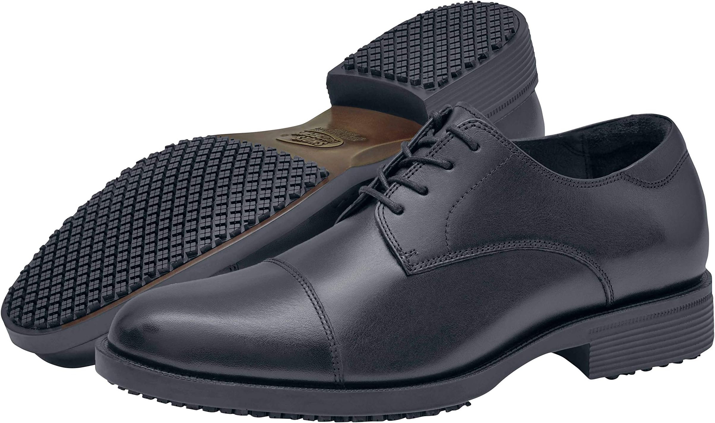 Men's Slip-Resistant Oxford - Dressy, Comfortable, Non-Slip Work Shoes for Men in Hospitality, Business Casual Settings, Healthcare - Senator
