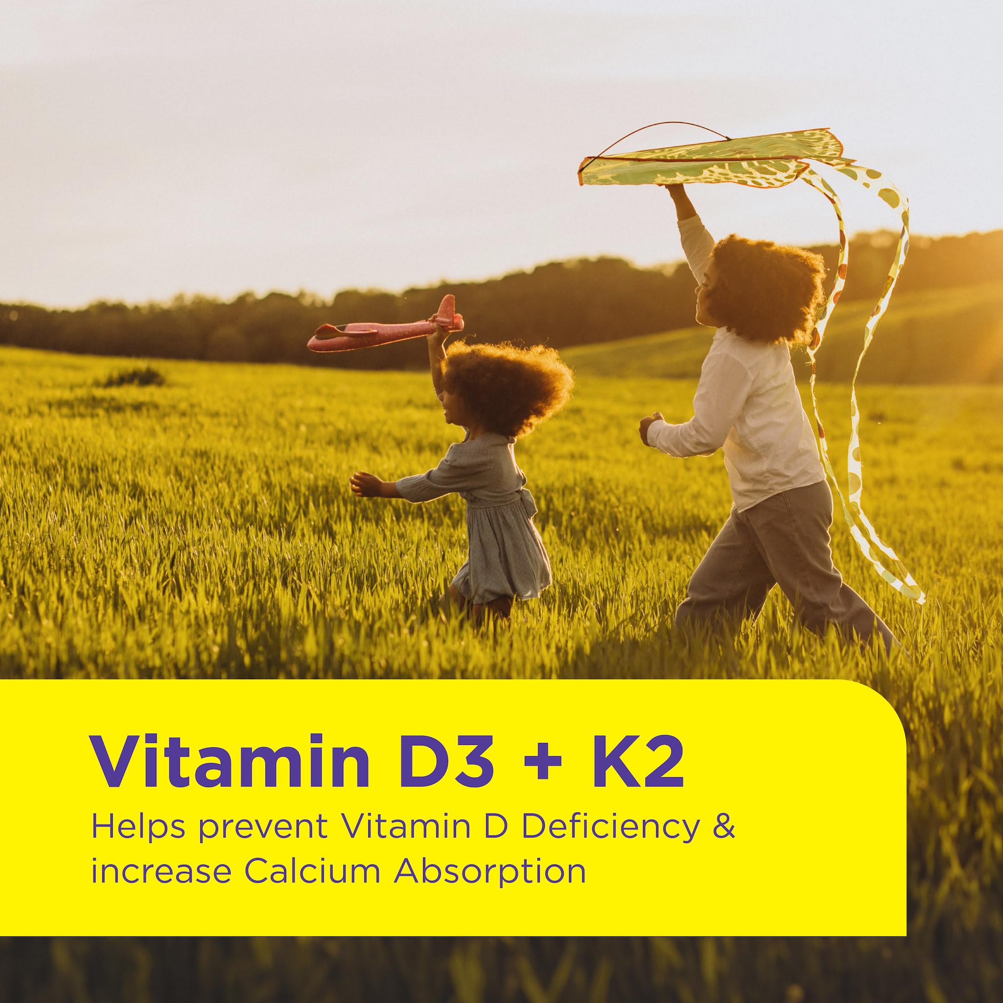 NutriBears Kids Vitamin D3 + K2 + B12 Gummies | Plant-Based Lichen D3 + MenaquinGold™ (MK-7) | No Artificial Colours | Bones, Immunity & Mood | Vegetarian | Ages 2–12 | Orange | 30 Gummy Bears 2