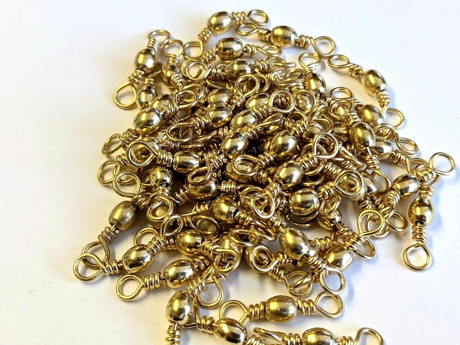 #7 Brass Barrel Swivels -Bass Caster, Ball Sinker, Do-it Molds - Choose Qty 500 Pack