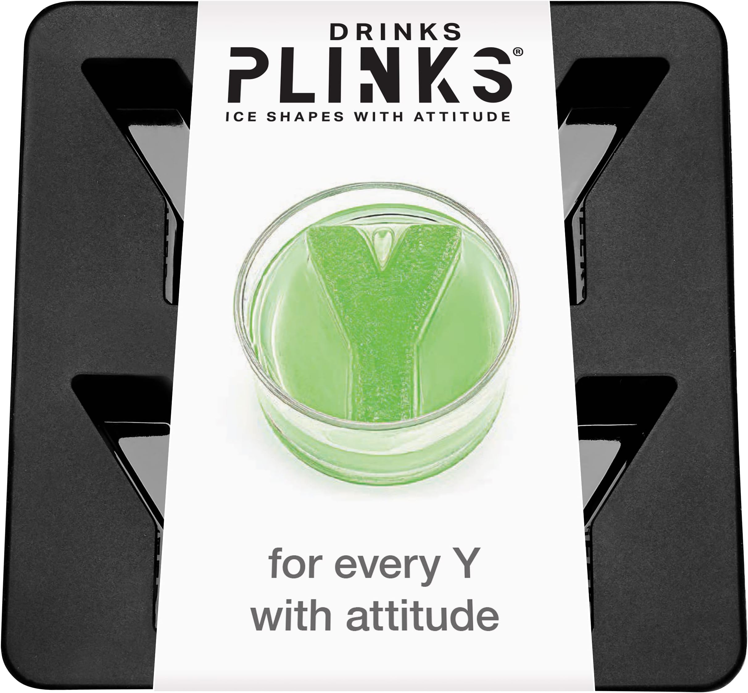 DRINKSPLINKS Silicone Ice Cube Mold Tray - Custom Letter Y. Personalized Monogram Big Ice Cube Molds for Whiskey, Bourbon, Cocktails, and Customized Gifts with Initials. Alphabet Mold for Every Name.