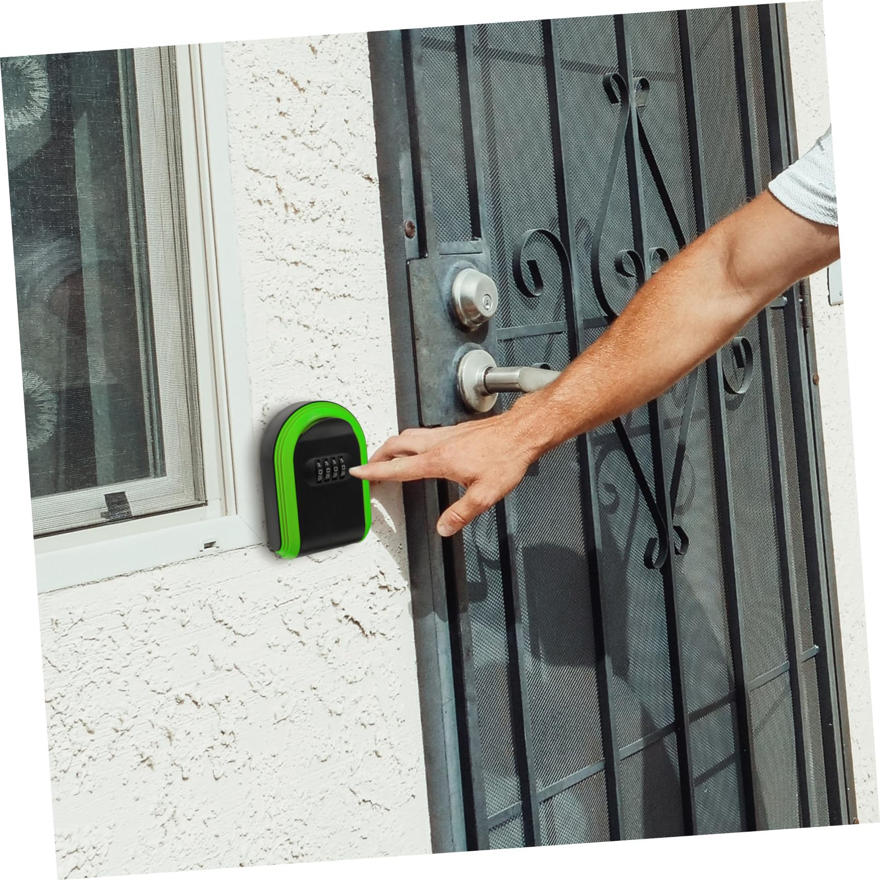 STOBOK 5pezzi Scatola Portachiavi Da Muro Con Combinazione Serratura Per Esterni Facile Da Installare Per Case e Uffici Resistente e Pratica Per Conservare Chiavi Di Riserva