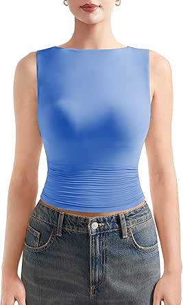SUUKSESS Camiseta Sin Mangas De Mujer Sexy Con