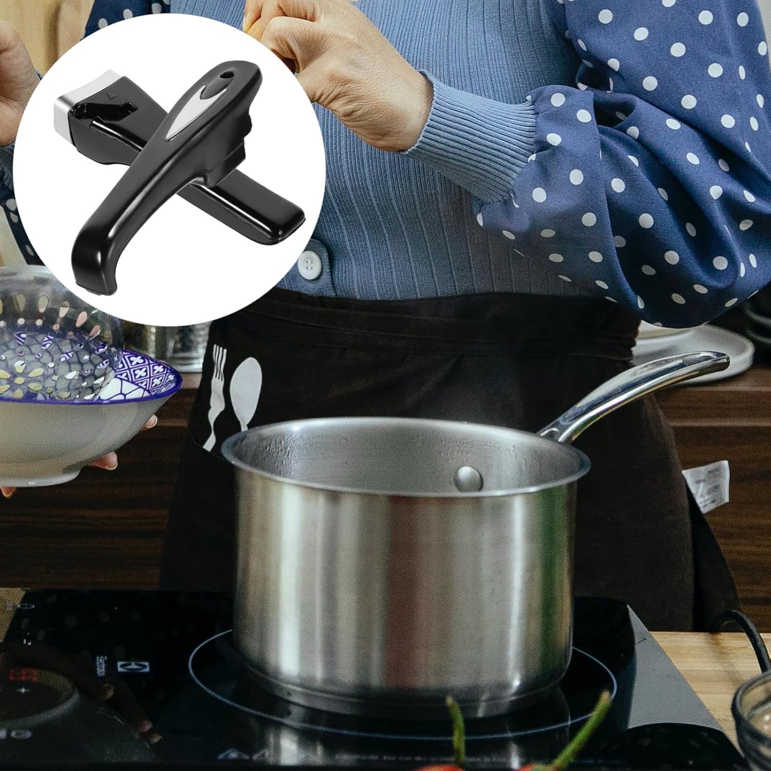 Pressure Cooker Handle Replacement Pair 7.08 Inch Bakelite Side Handles with Screws Comfortable Nonslip Grip for Universal Pressure Cooker and Wok Lid Kitchen Accessory