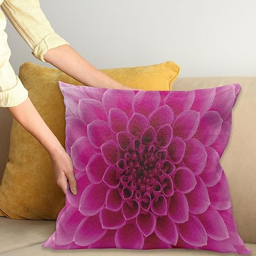 Miniatura 2 de Ambesonne Funda de cojín con diseño floral, primer plano, pétalos de flores, floretes, naturaleza, belleza, fragancia, botánica, fresco, impresión