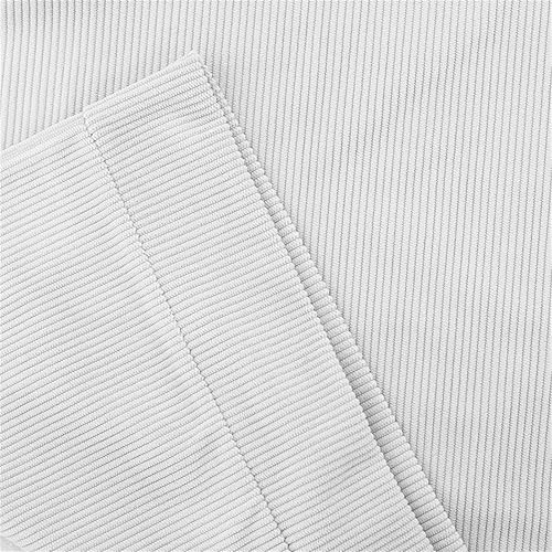 Miniatura 4 de EELHOE Camisas de pana para hombre, estilo casual, cuello de solapa, con botones, cuello alto, manga larga, suéteres tipo polo casuales