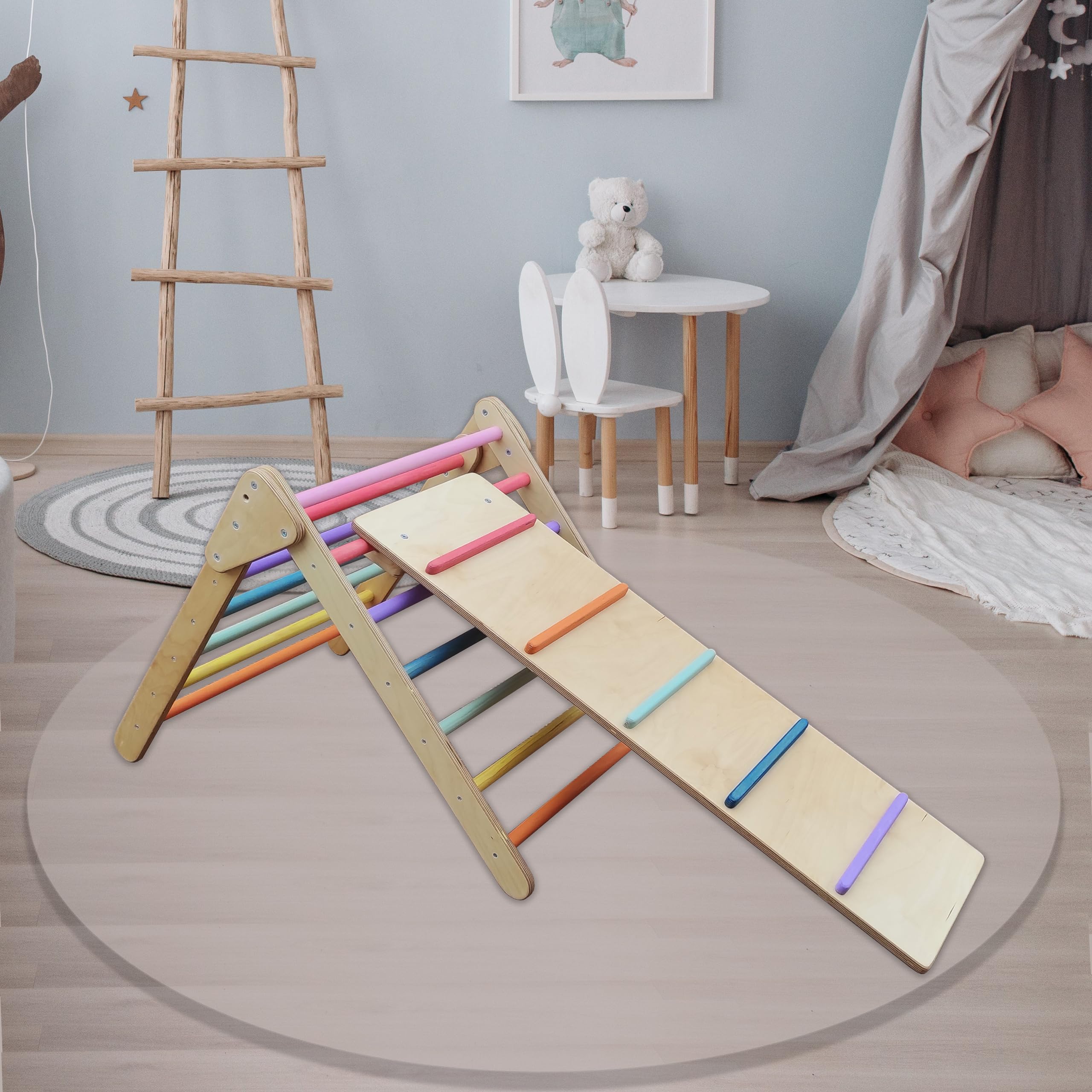 Artesano TRIÁNGULO Escalera MONTADO Plegable Certificación Europea Marcado CE