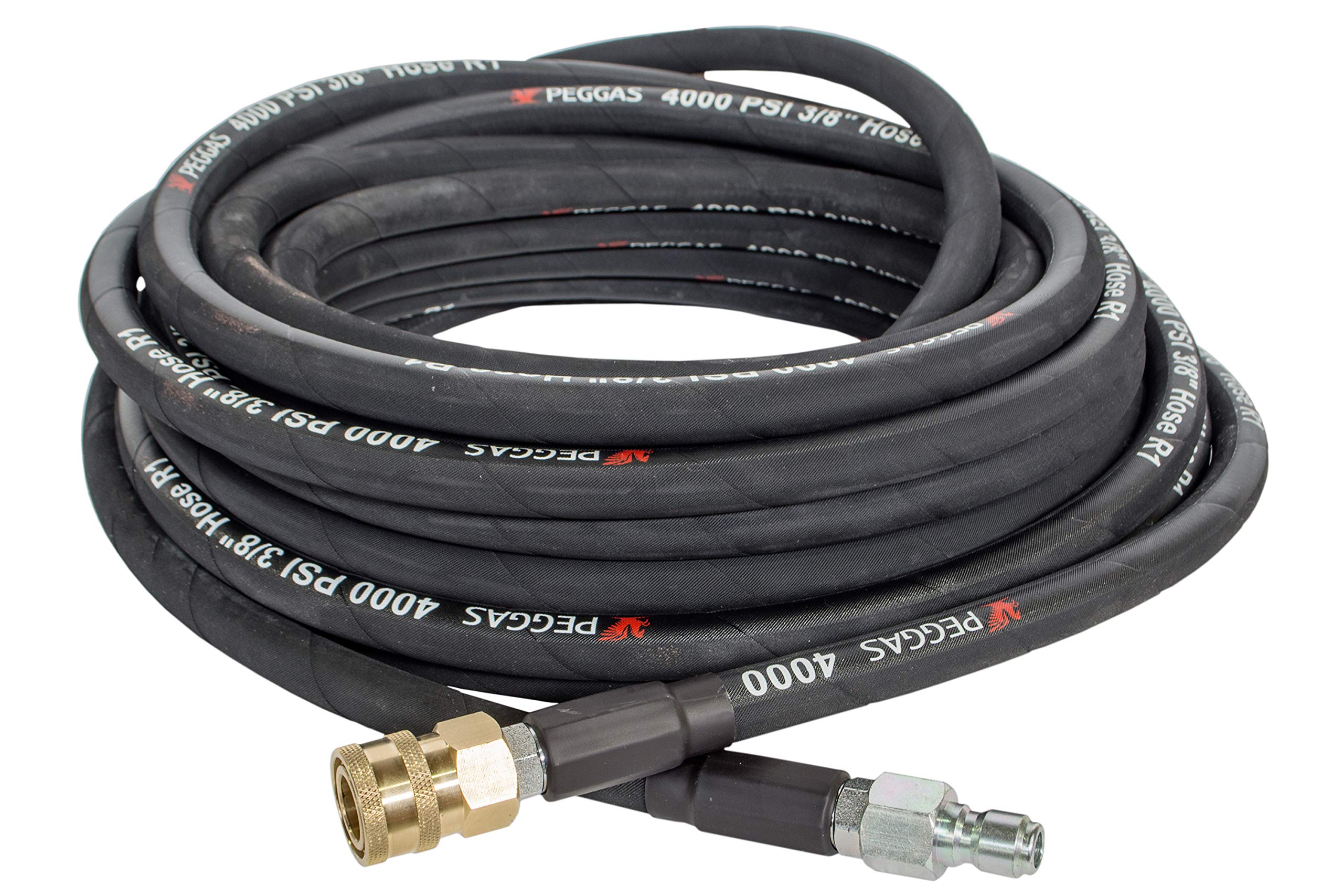 Buy PEG 100FT Pressure Washer Hose with 3/8 Inch Quick Connect, High