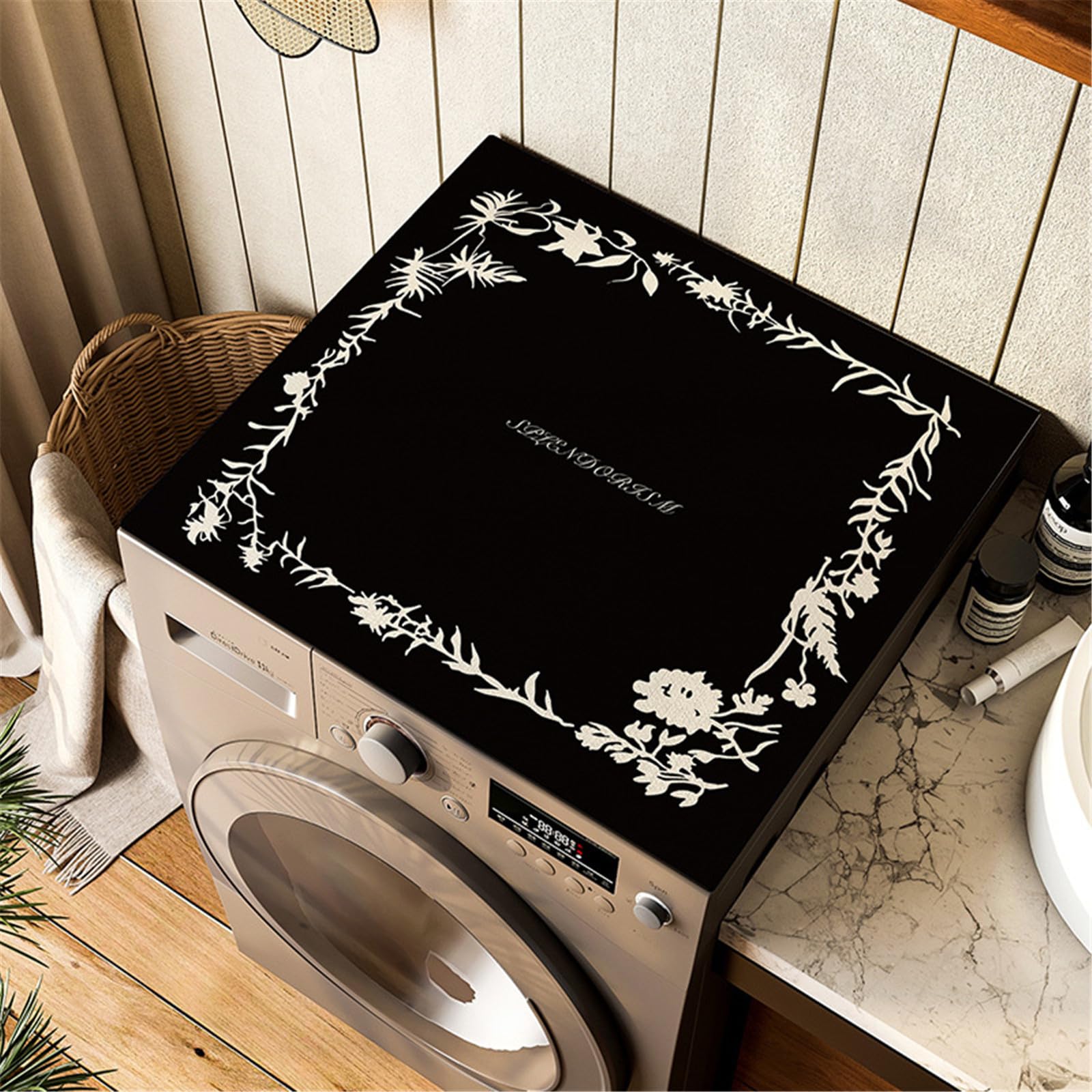 Protège Machine à Laver - Tapis Machine à Laver - Marbre - Gold - Chic