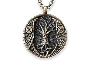 Viking Celtic Raven Yggdrasil Necklace: A Symbol of Knowledge, Mystery and Protection