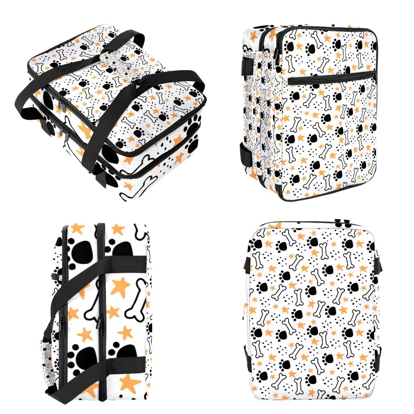 Grand sac à déjeuner isotherme pour homme et femme, double couche, étanche, étanche, réutilisable, sac fourre-tout pour le travail, l'école, le pique-nique, la plage, le camping, les voyages, motif os