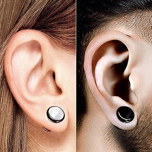 1 PAAR Tragus Ohr FAKE PLUGS Helix Stud Stecker Verschiedene Neon Farben