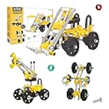 The Off Bits Build Your Own Excavator Toy, 150+ Pcs Vehicle Construction Toys, LoaderBit Educational Stem Building Toys, STEAM Gift for Kids, Engineering Kit for Kids 8 9 10 11 12 Years Old