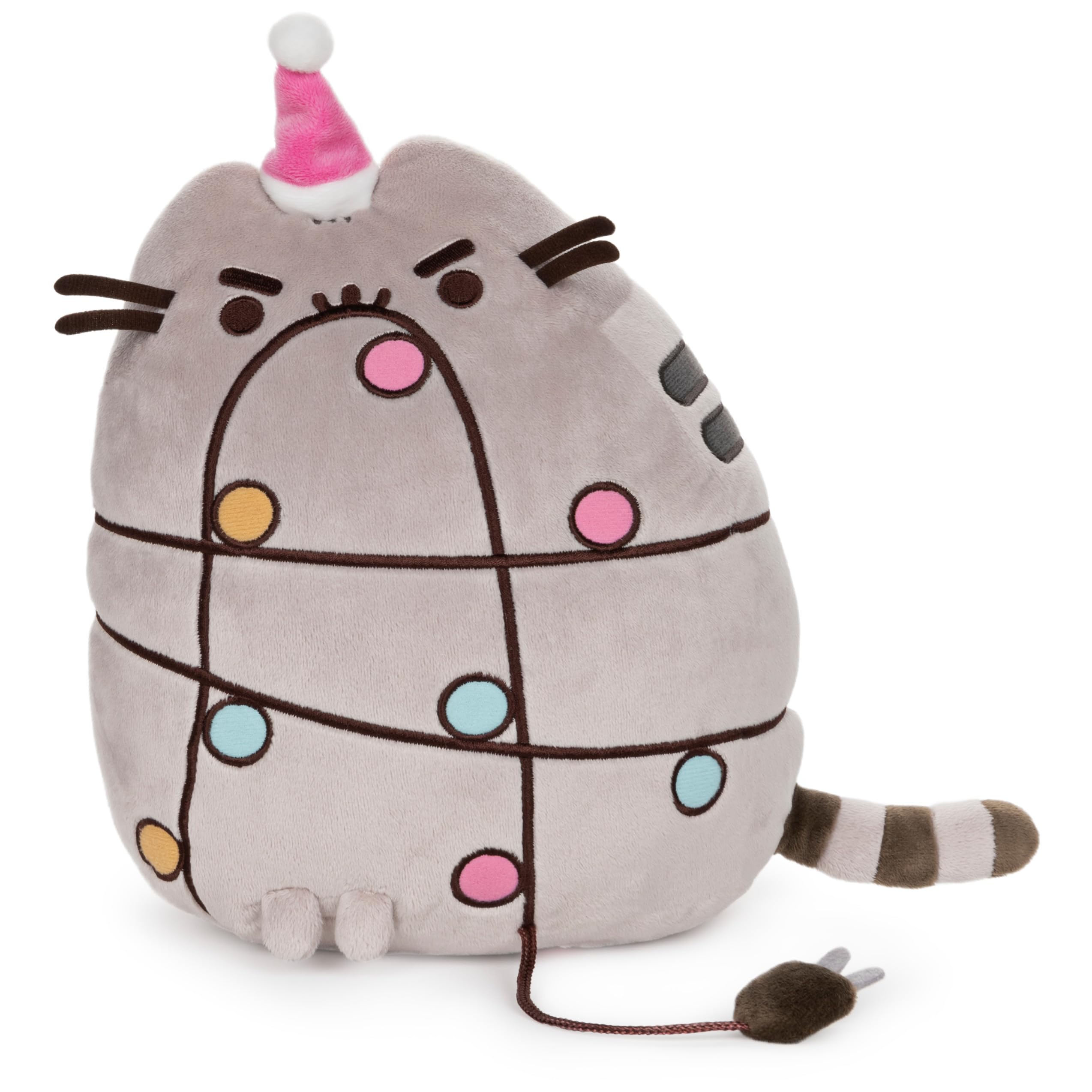 GUND Pusheen Holiday Xmas Light Up LED pluszowe zwierzątko pluszowe, koty