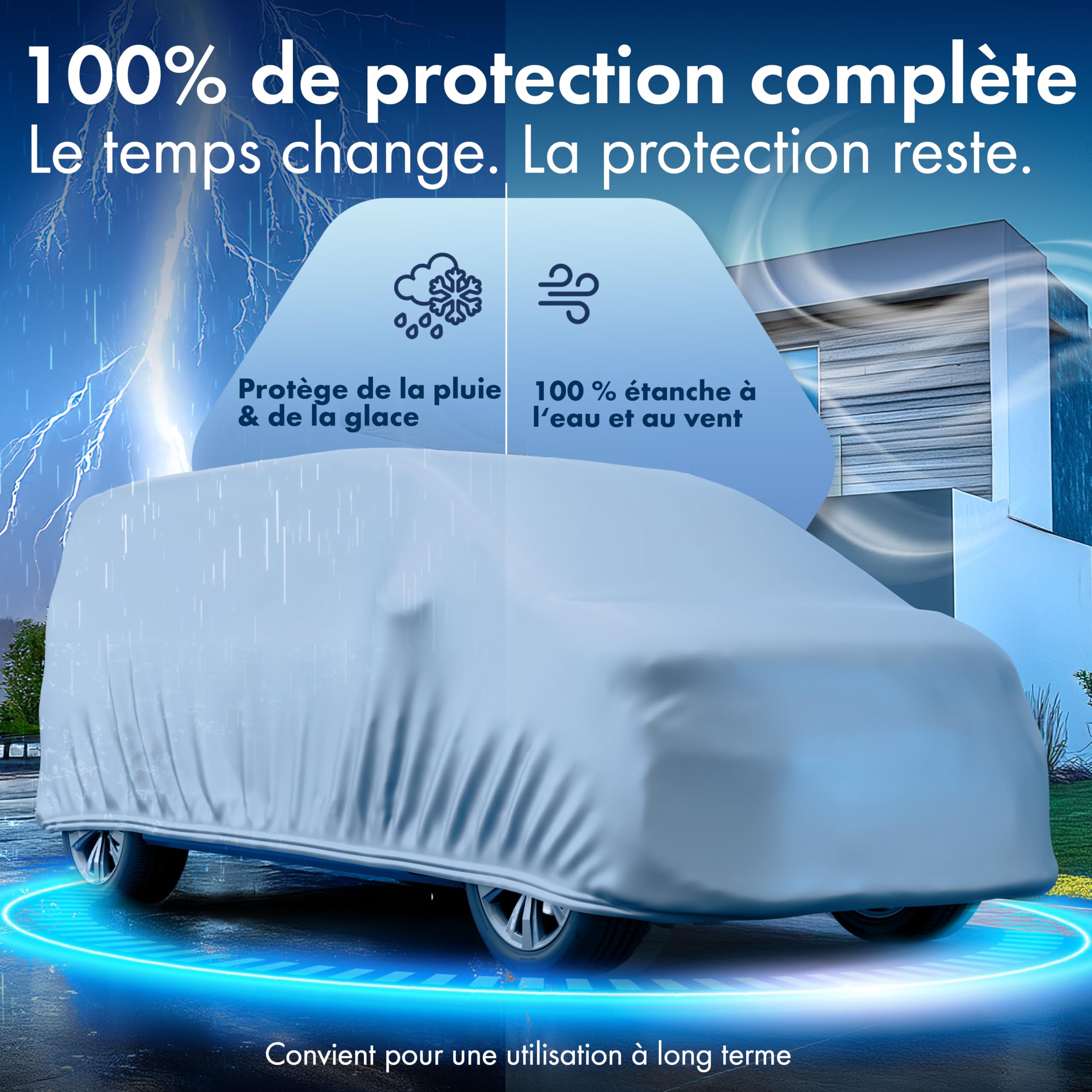 WALSER Autozeil All Weather, 100% weerbestendig autozeil, waterdicht