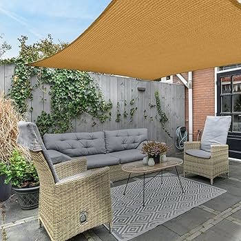 Rectangle Sun Shade Sails Canopy,Shade Sail UV Block For Patio Garden Outdoor Facility And Activities