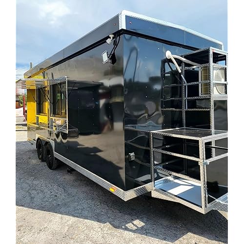 Mobile Fully Equipped Food Trailers for Sale, Concession Food Truck with Full Kitchen Equipment & Customized Service for Events, Street Restaurant, Hamburger Business Setup