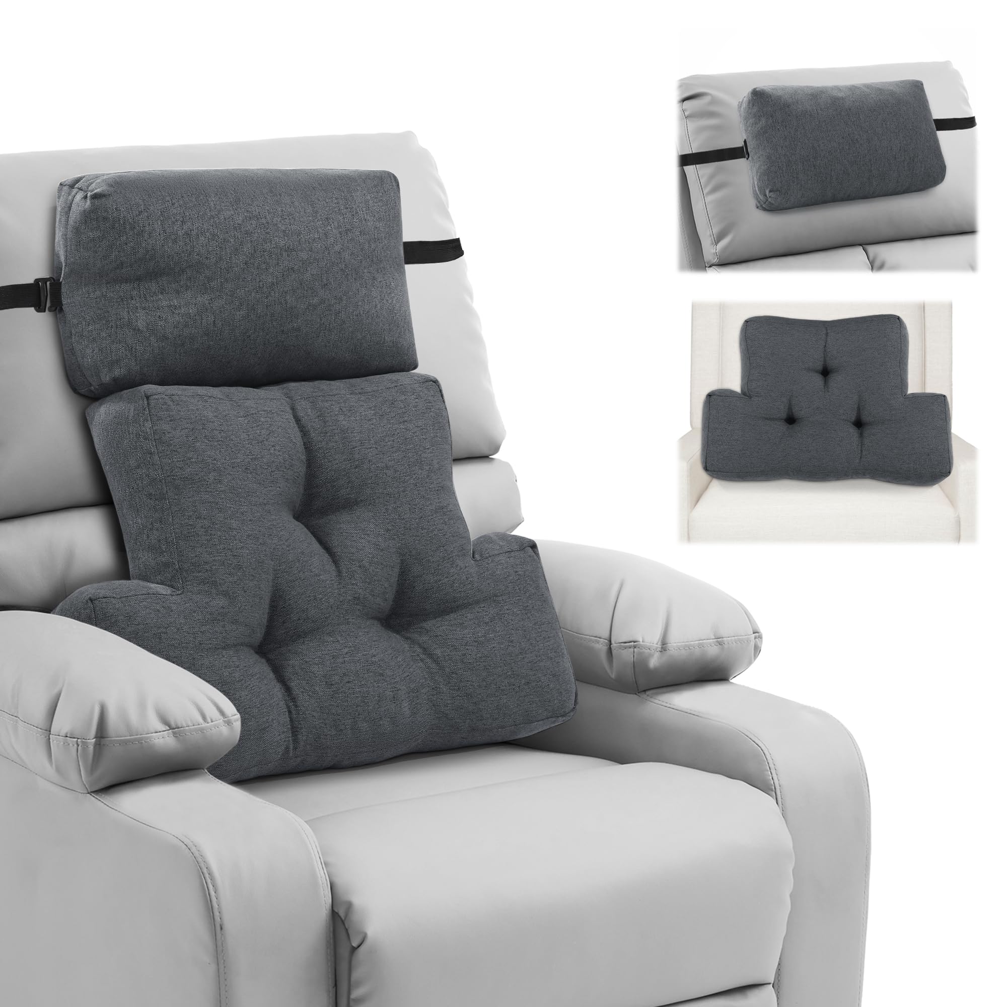 Photo 1 of ROYALAY Headrest + Lumbar Pillow Set