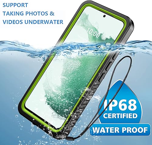 Miniatura 2 de ANTSHARE Funda protectora para Samsung Galaxy S22 impermeable, con protector de pantalla integrado, resistente a prueba de golpes 360 de cuerpo