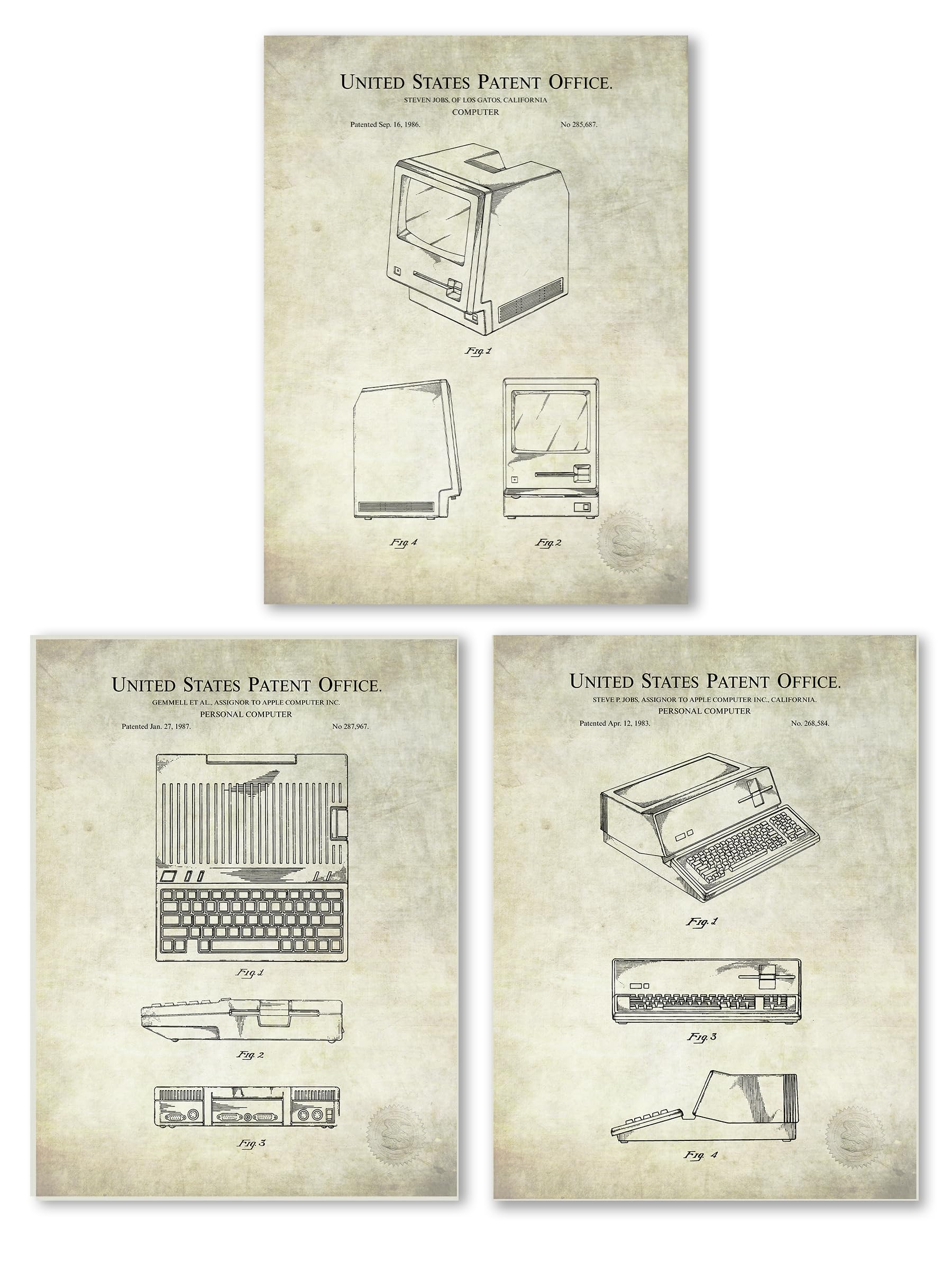 Amazon.com: Generic Vintage Computer Patent Collection | Apple 