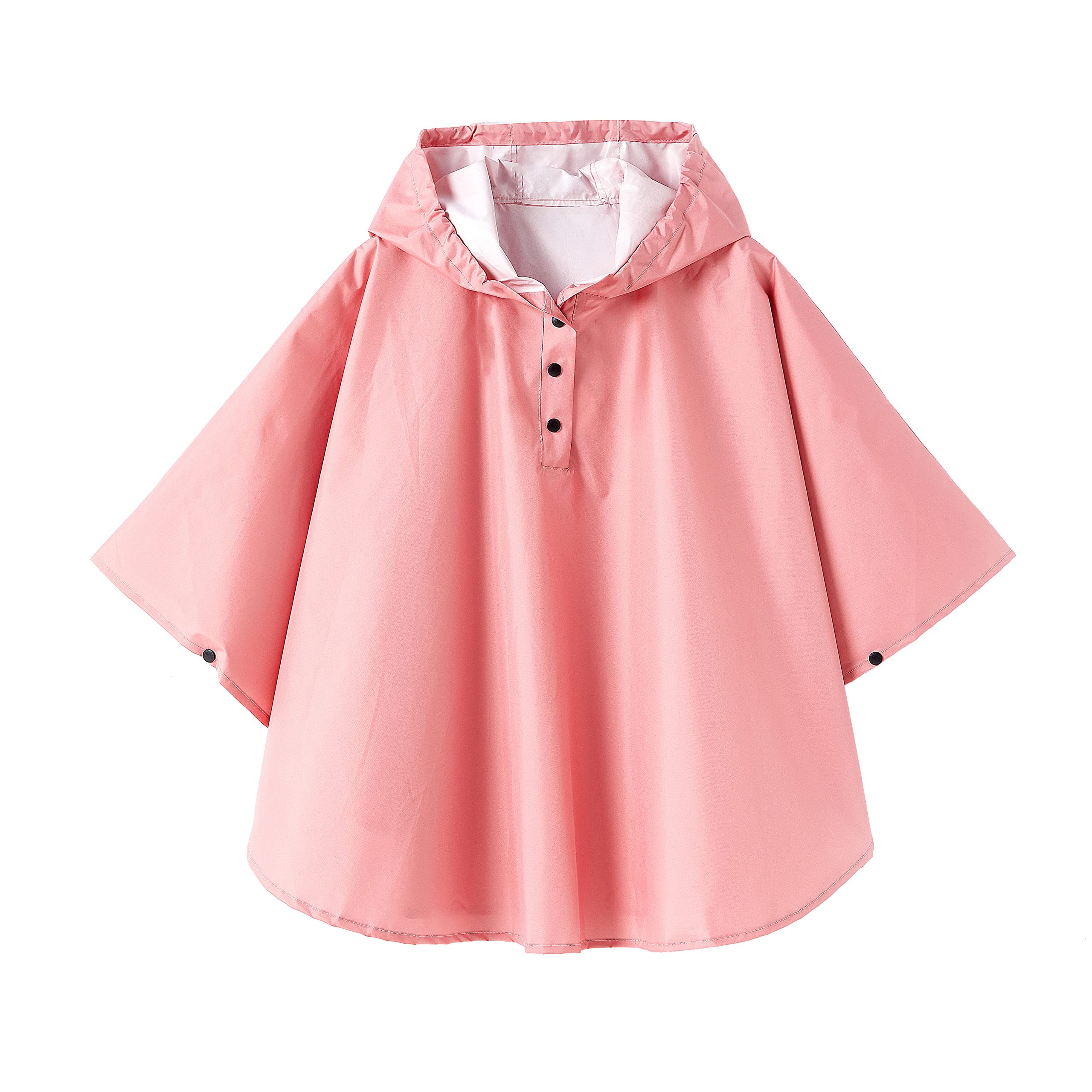 Kids Rain Poncho Hooded Waterproof Raincoat for Boys Girls