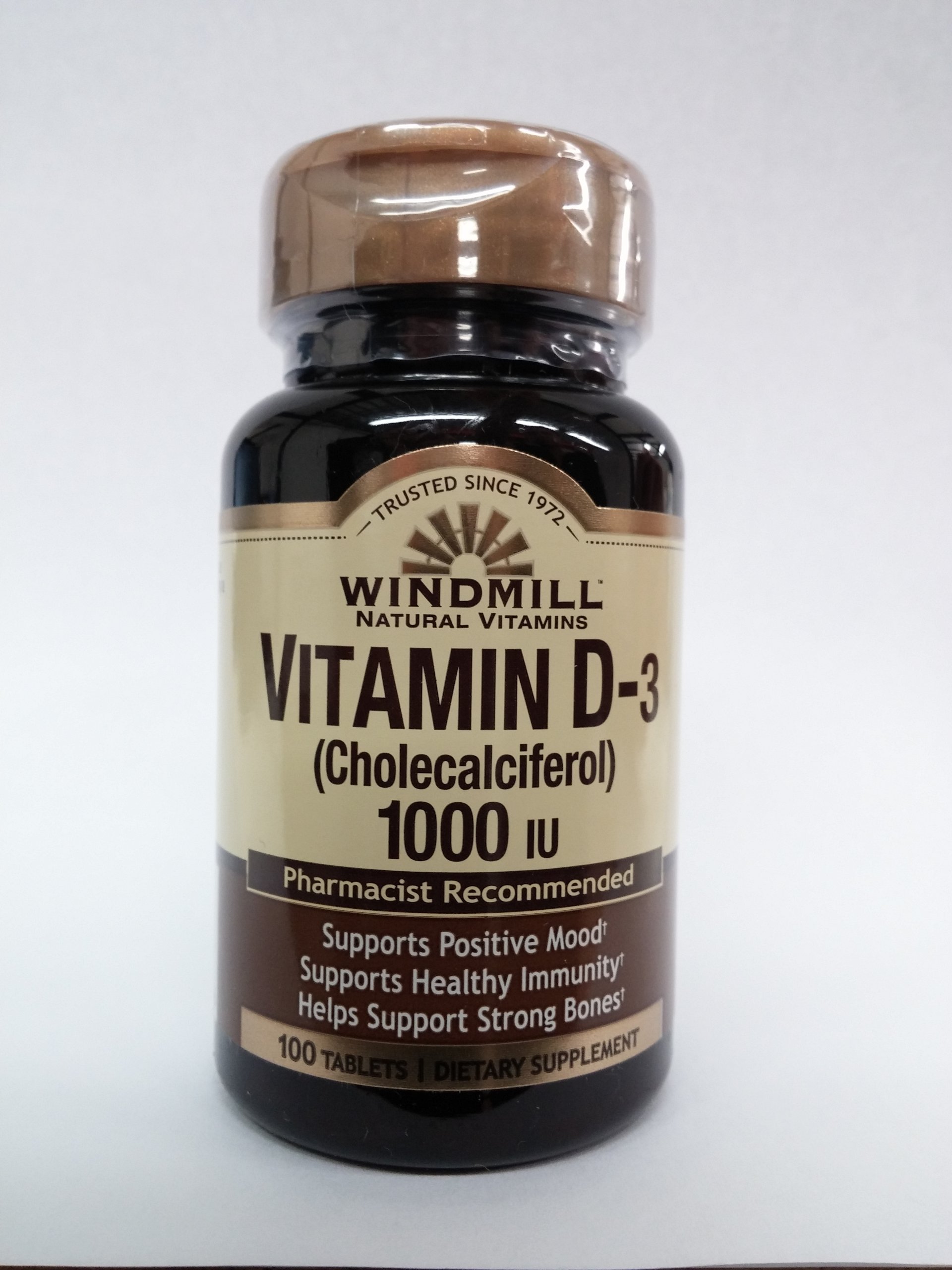 Vitamin D TABS 1000IU WMILL Size: 100