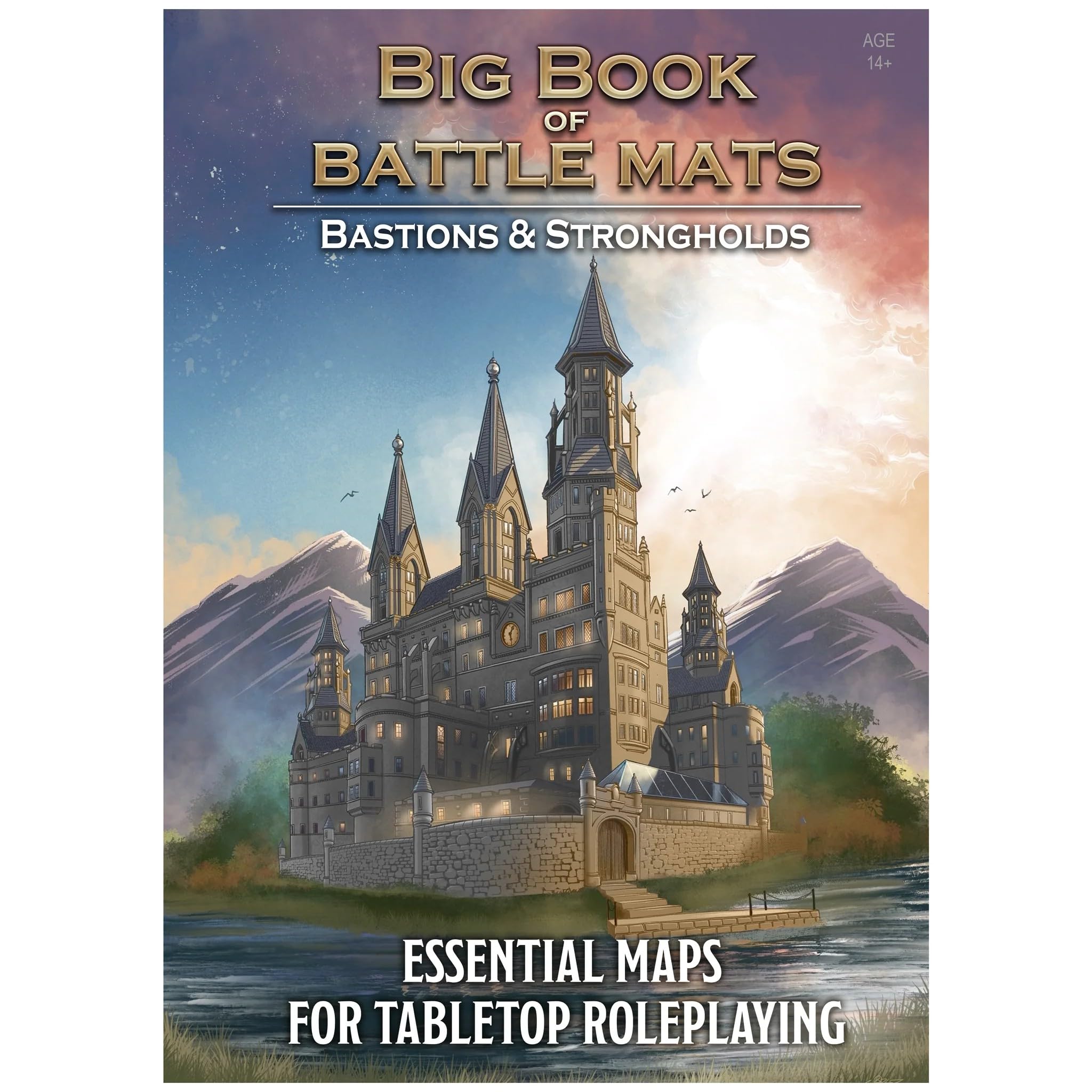 Big Book of Battle Mats - Bastions & Strongholds 12x9 by Loke | 20+ Fantasy RPG Map Layouts for 5E & Tabletop Roleplaying | Ages 14+ | 1+ Players