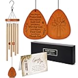 Christian Wind Chimes with Bible Verse - Catholic Spiritual Biblical Christian Gifts for Women Mom Grandma - Birthday Baptism Christmas Faith Based Gifts - Cross Religious Wind Chimes for Outside 28in