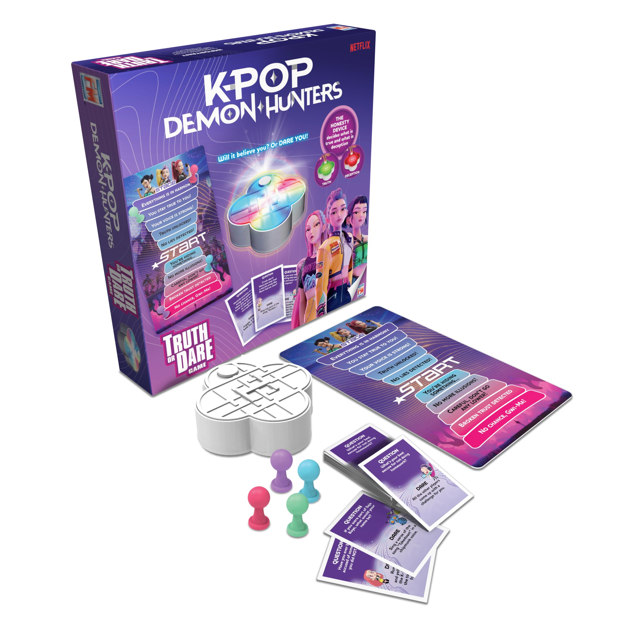 K-Pop Demon Hunter Game | Truth or Dare Card Game for girls aged 8+ | Fun Party Game Perfect for Sleepovers & K-Pop Fans | Includes 72 K-Pop Truth or Dare Cards