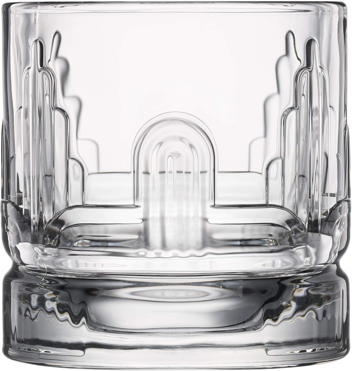 La Rochere Dandy Whiskey Glasses Set of 4 – French Pressed Glass Whiskey Tumblers with Symbolic Designs of Scotland, Ireland, USA & Japan – Authentic French Craftsmanship for Spirits Rituals (10 oz)