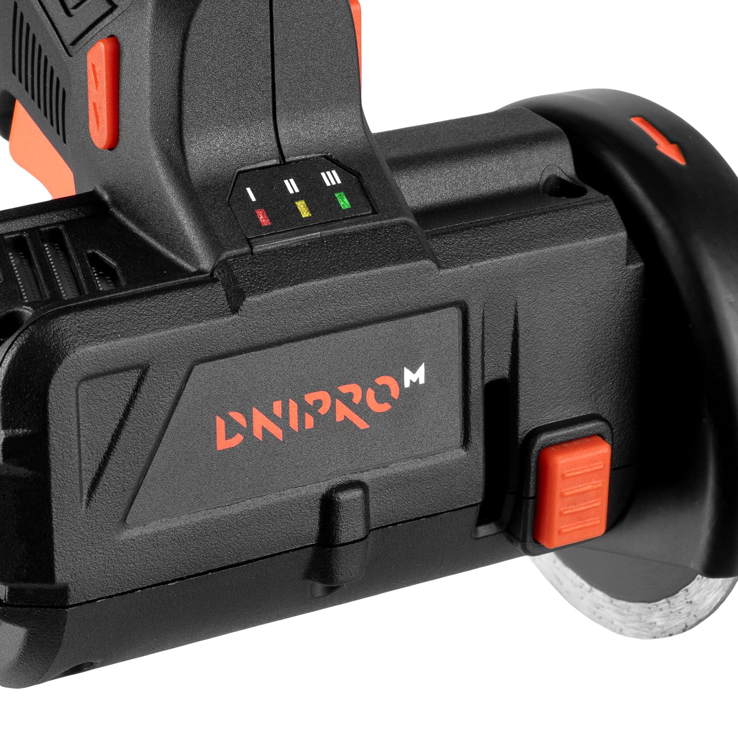 Mini Amoladora 12V CT-12BC - Cortadora Inalámbrica Motor Brushless Sin Escobillas - Disco de 76 mm, 20000 RPM, para Metal, Madera y Plástico Profesional - Sin Batería ni Cargador - Por Dnipro-M
