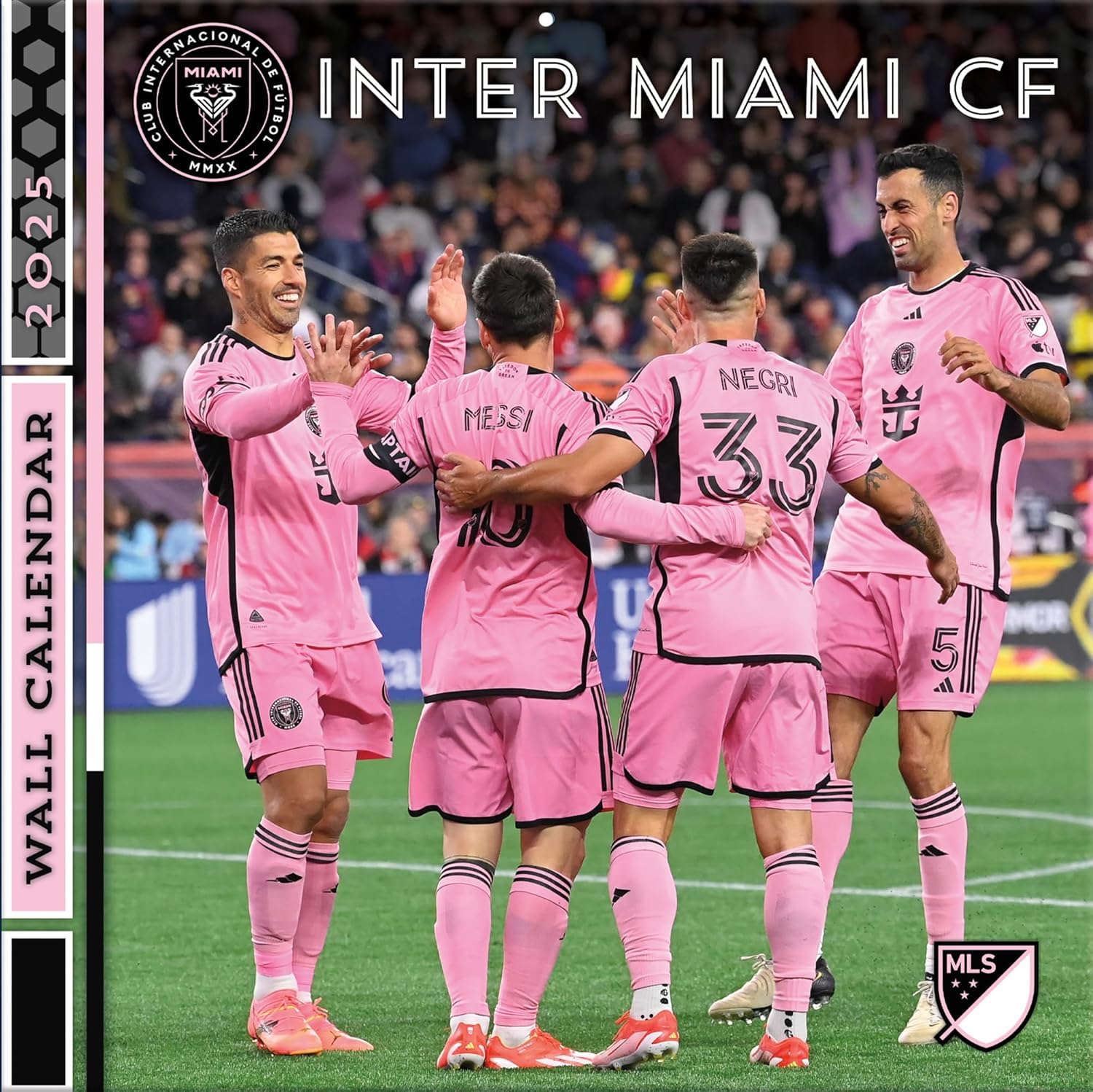 TURNER SPORTS Inter Miami FC 2025 12x12 Team Wall Calendar (25998012217)