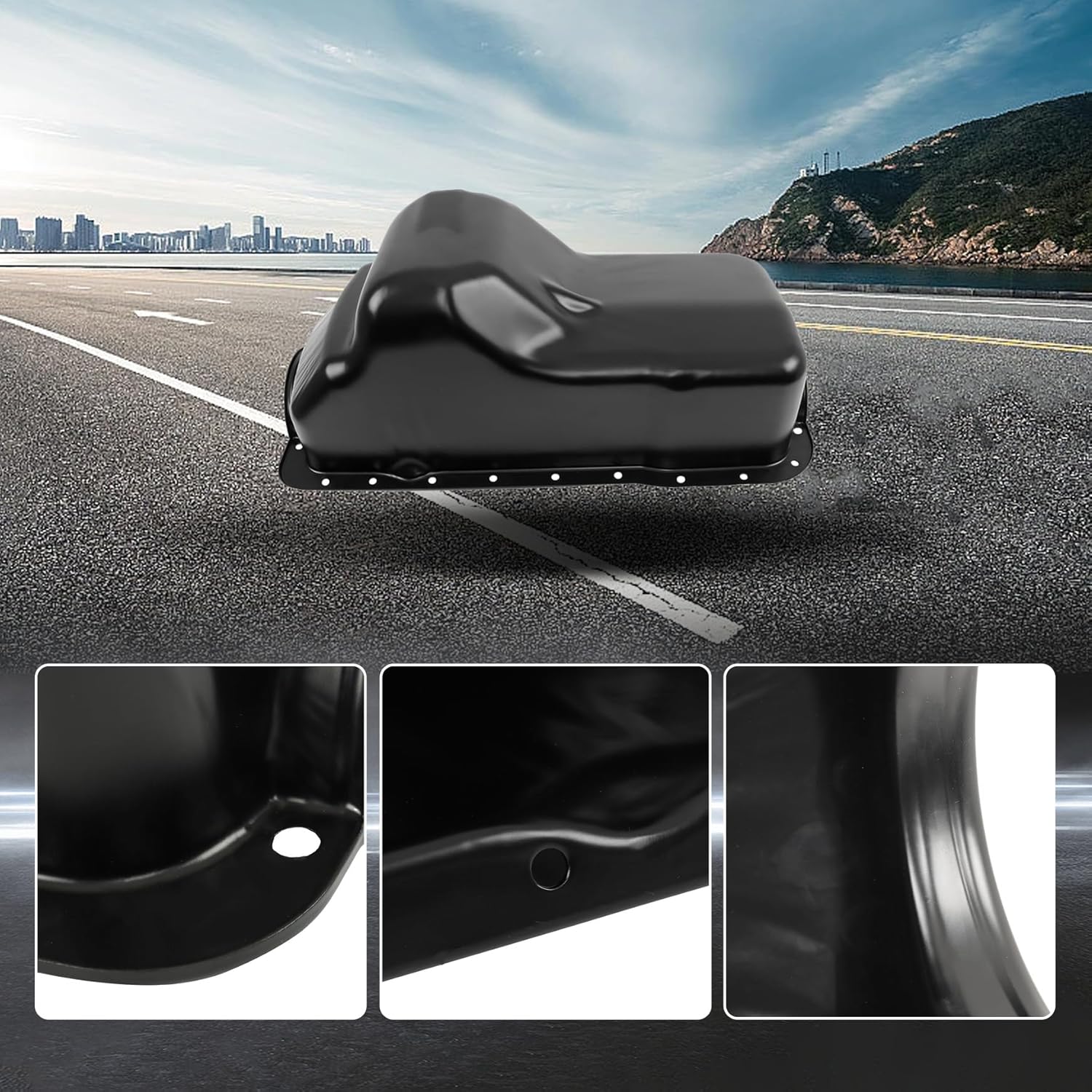 Silscvtt Engine Oil Pan Replacement for Ford F150 F250 F350 E150 E250 Econoline 5.0L 1980-1998 264-002 264002